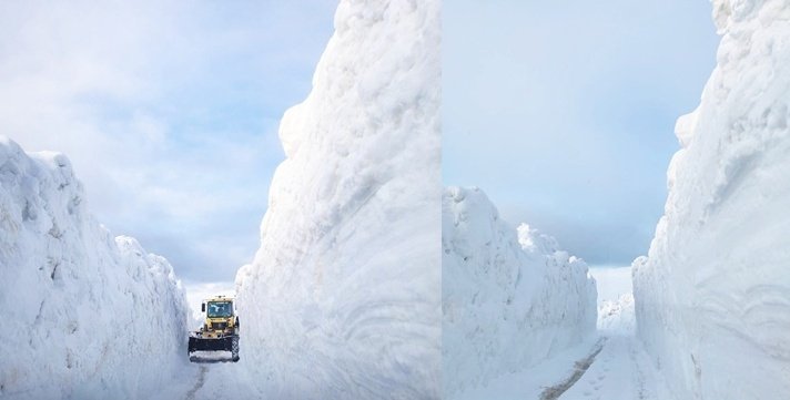 Karla Mücadele’de Sis Dağı Yaylasında Kar Kalınlığı 3 Metreyi Aştı