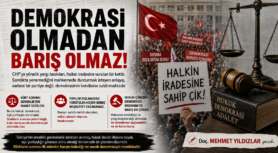 DEMOKRASİ OLMADAN BARIŞ OLMAZ! Doç. Mehmet Yıldızlar yazdı