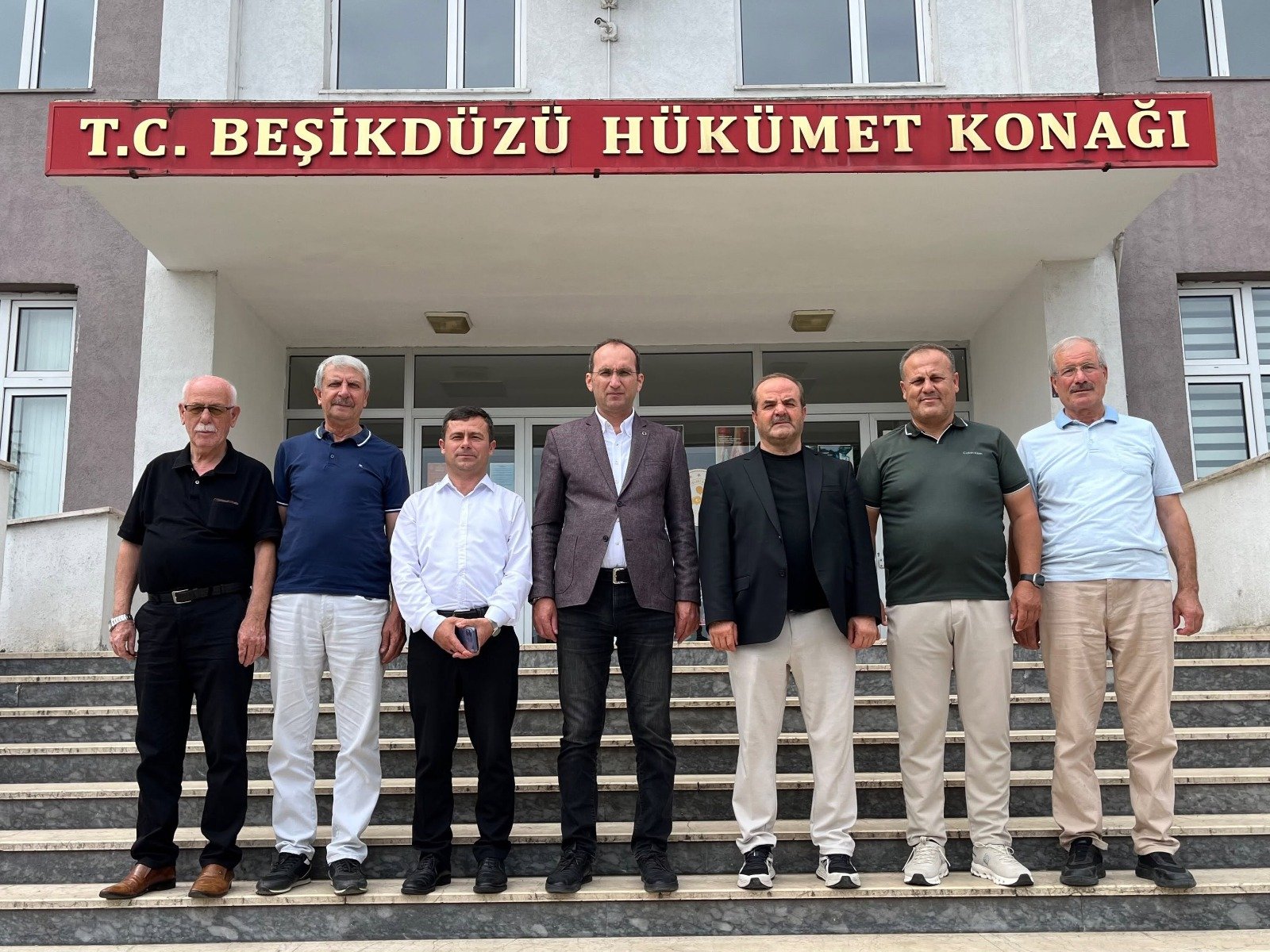 Afşin Heyetinden Kaymakam Muammer Sarıdoğan’a Beşikdüzü’nde hayırlı olsun ziyareti